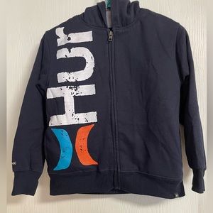 Boys Hurley Lined Hoodie Jacket with pockets